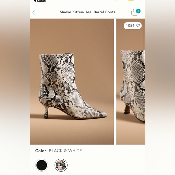 Anthropologie Maeve Kitten-Heel Barrel Booties - Picture 11 of 12